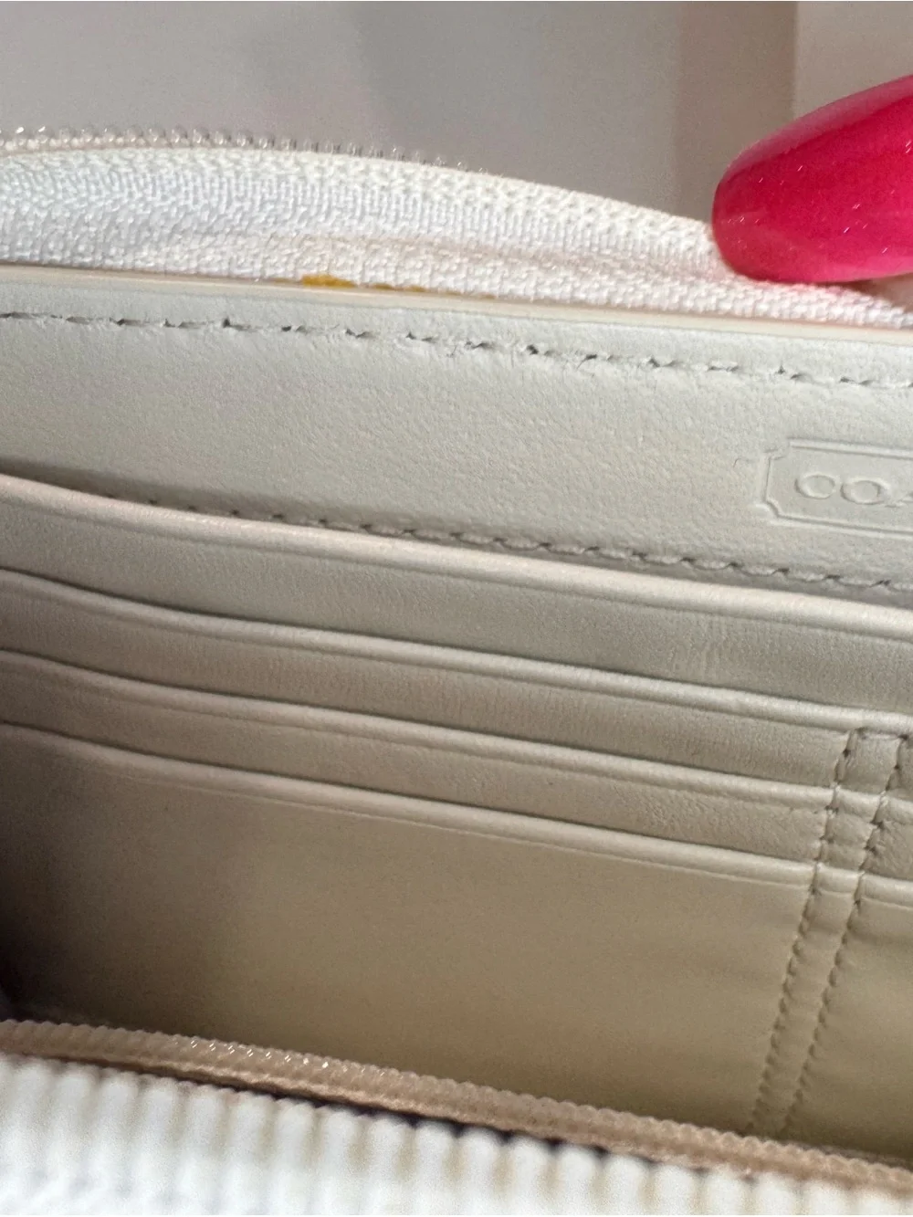 Coach Signature Canvas in Khaki with White Trim and hang tag - Picture 12 of 14